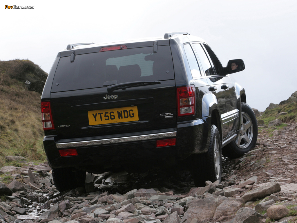 Pictures of Jeep Grand Cherokee 5.7 Limited UK-spec (WK) 2005–10 (1024 x 768)