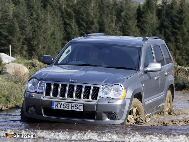 Pictures of Jeep Grand Cherokee Overland UK-spec (WK) 2008–10 (640 x 480)