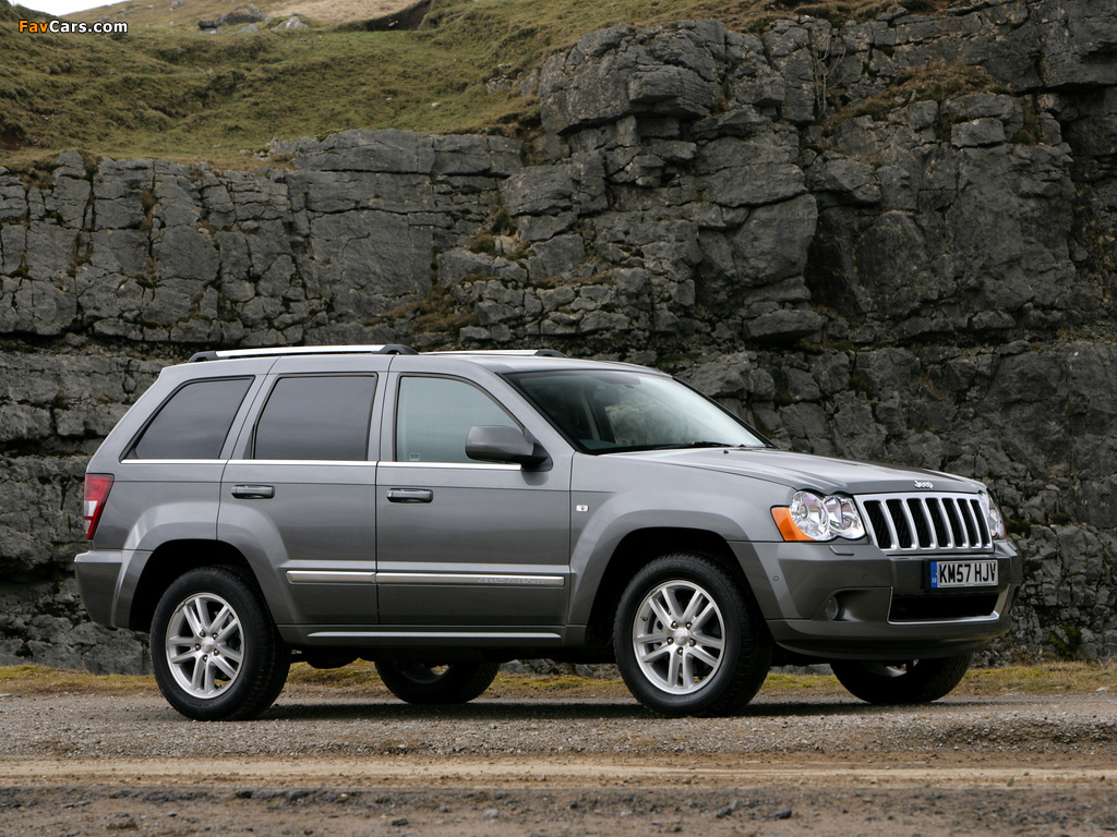 Pictures of Jeep Grand Cherokee Overland UK-spec (WK) 2008–10 (1024 x 768)