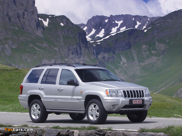 Pictures of Jeep Grand Cherokee Overland (WJ) 2002–04 (640 x 480)