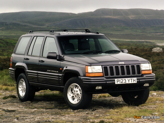 Jeep Grand Cherokee Limited UK-spec (ZJ) 1996–98 wallpapers (640 x 480)