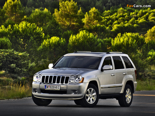 Jeep Grand Cherokee CRD Overland (WK) 2008–10 wallpapers (640 x 480)