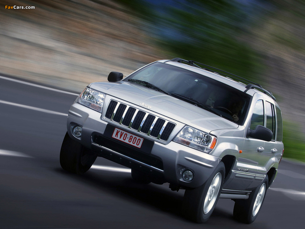 Jeep Grand Cherokee Overland (WJ) 2002–04 wallpapers (1024 x 768)