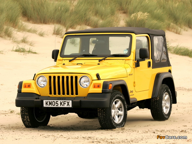 Images of Jeep Wrangler Sport UK-spec (TJ) 1997–2006 (640 x 480)