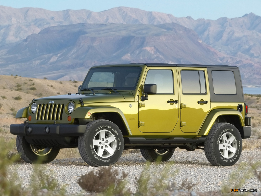 Images of Jeep Wrangler Unlimited Sahara (JK) 2006–10 (1024 x 768)