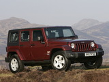 Images of Jeep Wrangler Unlimited Sahara UK-spec (JK) 2007–11