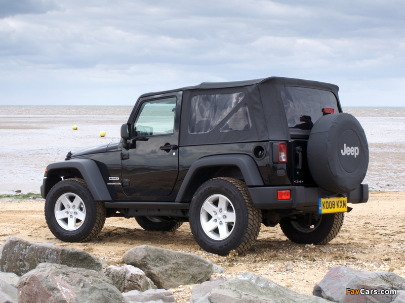 Jeep Wrangler Sport UK-spec (JK) 2007 pictures (800 x 600)