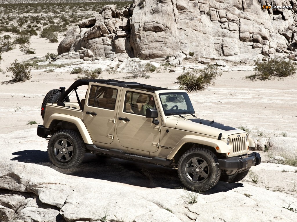 Jeep Wrangler Unlimited Mojave (JK) 2011 wallpapers (1024 x 768)