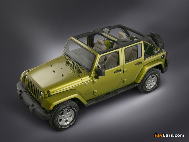 Photos of Jeep Wrangler Unlimited Sahara (JK) 2006–10 (640 x 480)