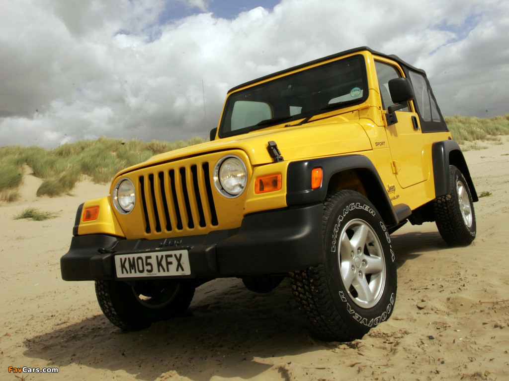 Pictures of Jeep Wrangler Sport UK-spec (TJ) 1997–2006 (1024 x 768)