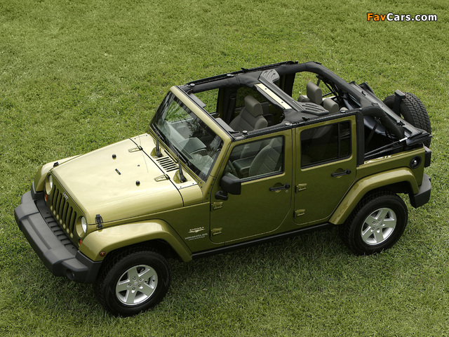 Jeep Wrangler Unlimited Sahara EU-spec (JK) 2007 wallpapers (640 x 480)