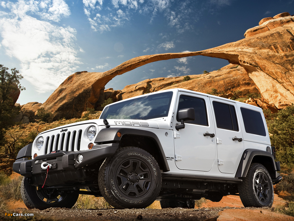 Jeep Wrangler Unlimited Moab (JK) 2012 wallpapers (1024 x 768)