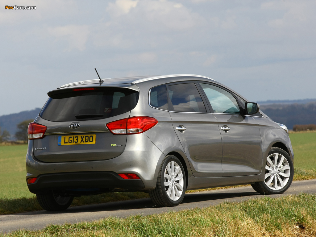 Kia Carens EcoDynamics UK-spec 2013 wallpapers (1024 x 768)