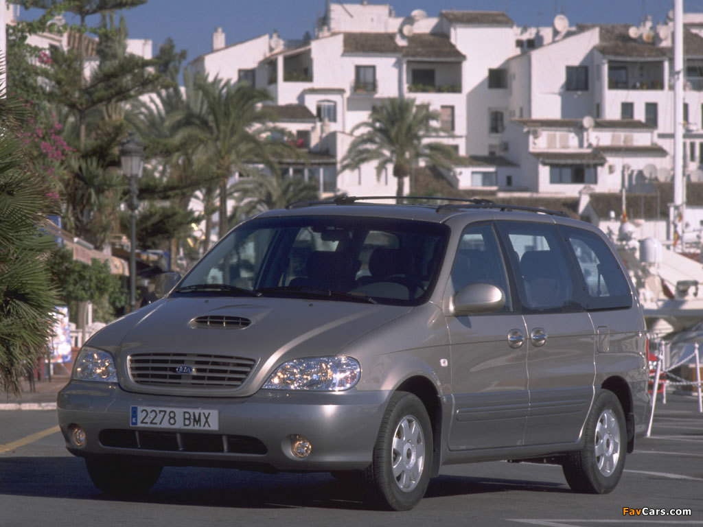 Kia Carnival 2002–06 pictures (1024 x 768)