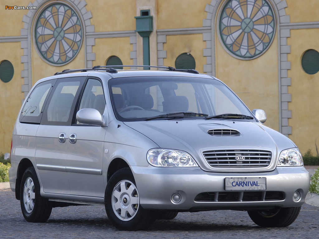 Pictures of Kia Carnival ZA-spec 2002–04 (1024 x 768)