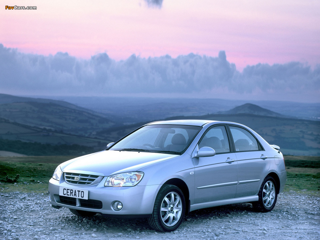 Kia Cerato Sedan UK-spec (LD) 2004–07 pictures (1024 x 768)