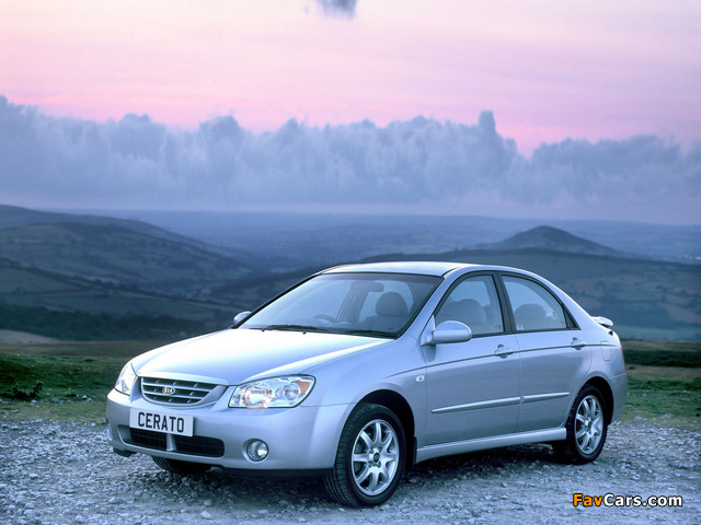 Kia Cerato Sedan UK-spec (LD) 2004–07 pictures (640 x 480)