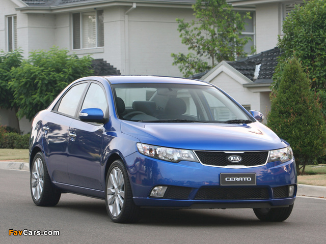 Kia Cerato Sedan AU-spec (TD) 2009–13 photos (640 x 480)