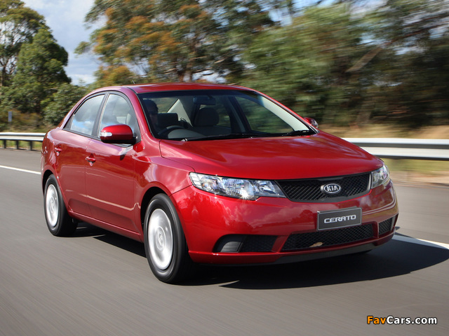 Kia Cerato Sedan AU-spec (TD) 2009–13 pictures (640 x 480)