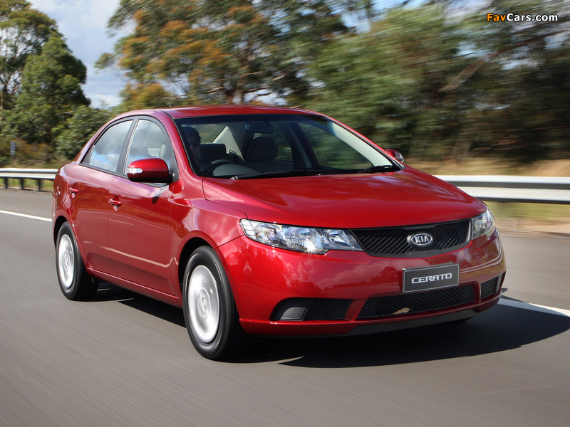 Kia Cerato Sedan AU-spec (TD) 2009–13 pictures (800 x 600)