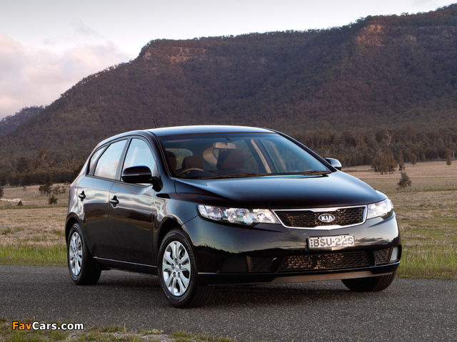 Kia Cerato Hatchback AU-spec (TD) 2010–12 wallpapers (640 x 480)