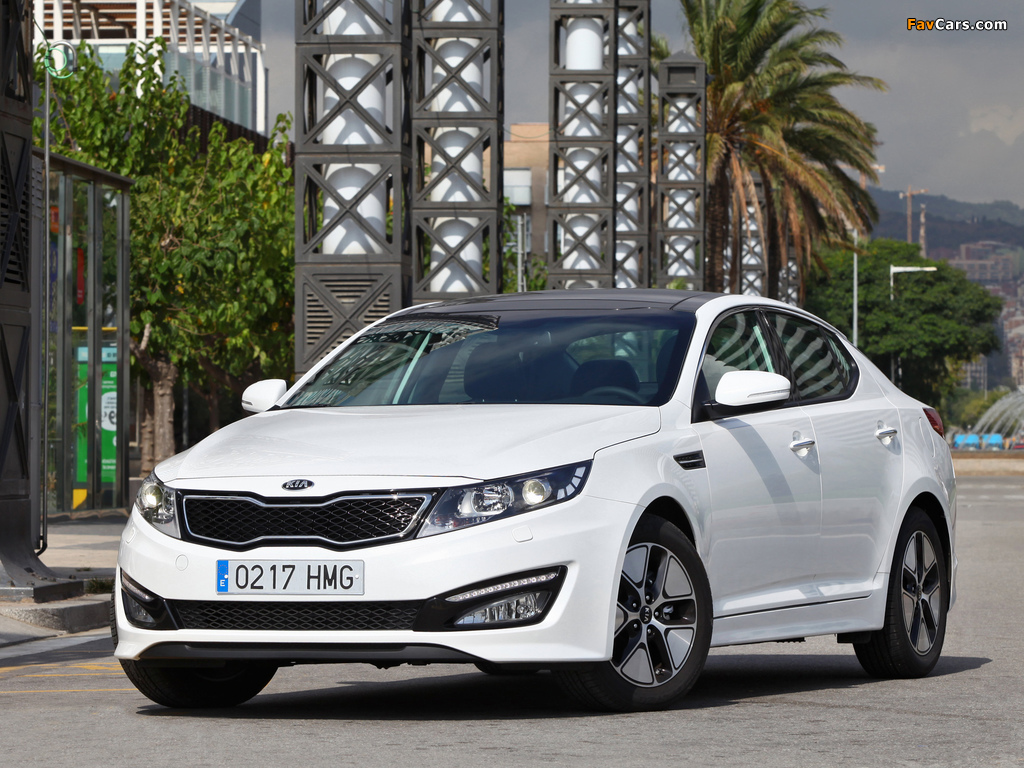 Kia Optima Hybrid EU-spec (TF) 2012–14 wallpapers (1024 x 768)