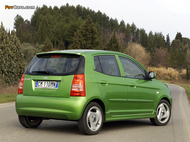 Kia Picanto (SA) 2004–07 wallpapers (640 x 480)