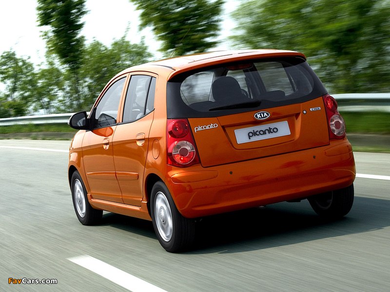 Kia Picanto (SA) 2007–09 wallpapers (800 x 600)