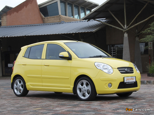 Kia Picanto ZA-spec (SA) 2008–10 images (640 x 480)