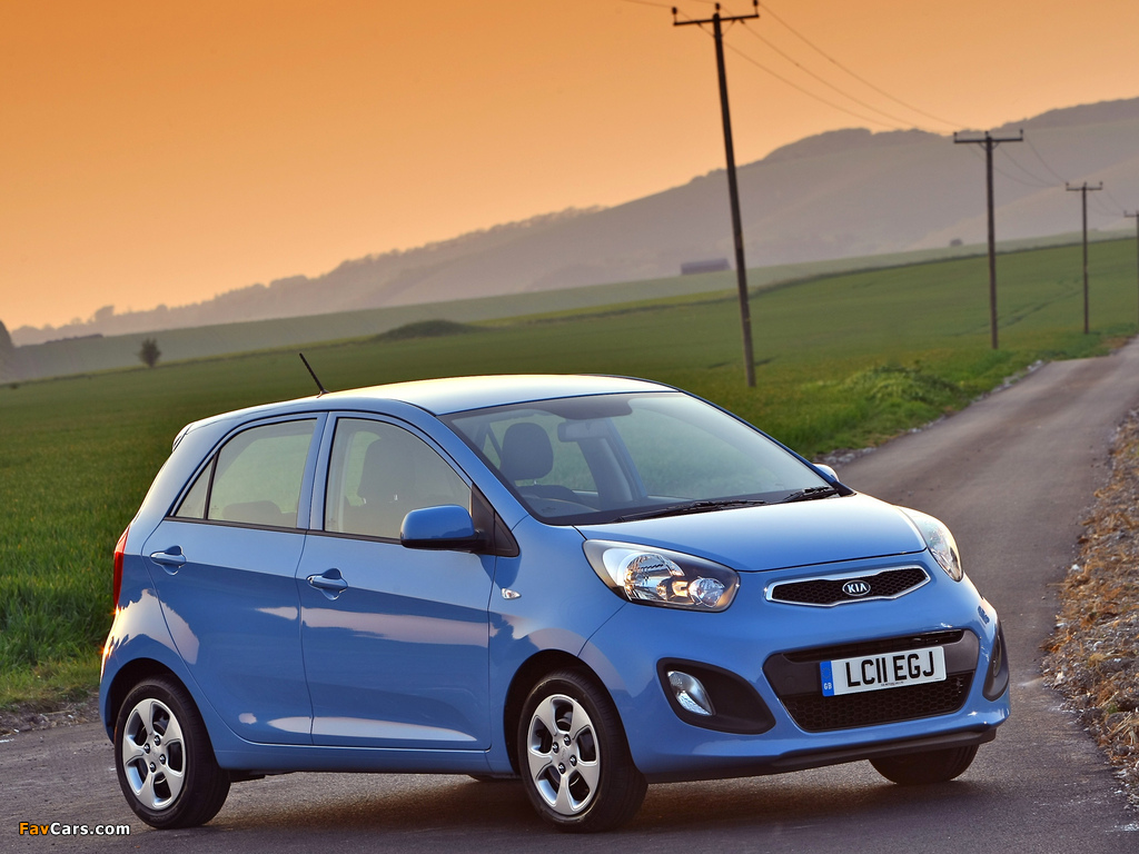 Kia Picanto 5-door UK-spec (TA) 2011 wallpapers (1024 x 768)