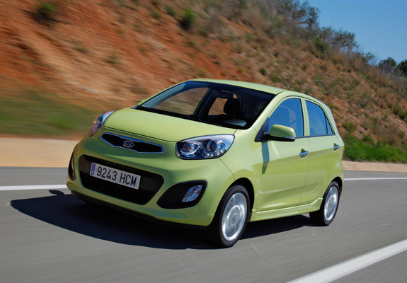 Kia Picanto 5-door (TA) 2011 wallpapers