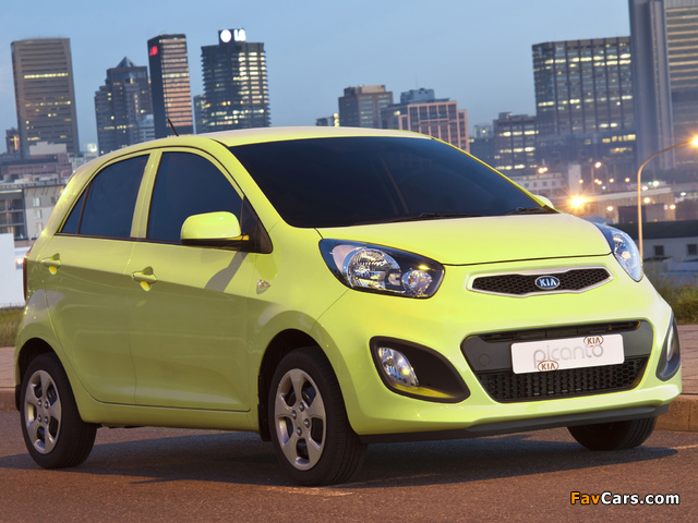 Kia Picanto 5-door ZA-spec (TA) 2011 wallpapers (640 x 480)