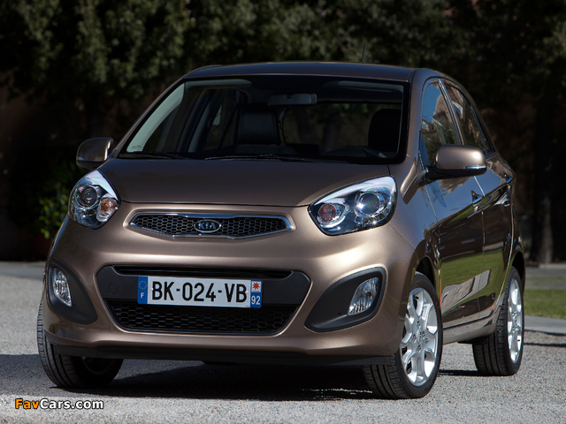 Kia Picanto 5-door (TA) 2011 wallpapers (640 x 480)