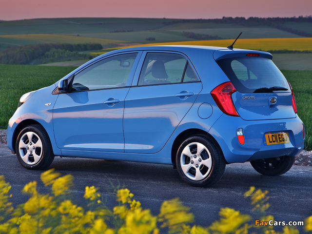 Kia Picanto 5-door UK-spec (TA) 2011 wallpapers (640 x 480)