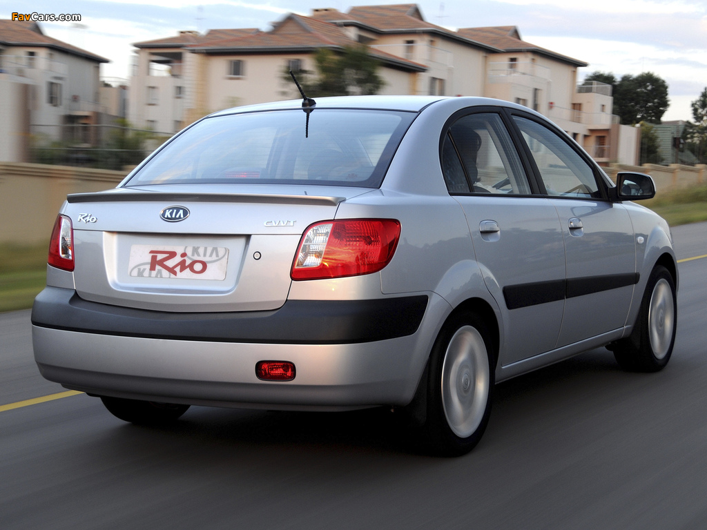 Kia Rio Sedan ZA-spec (JB) 2005–11 images (1024 x 768)