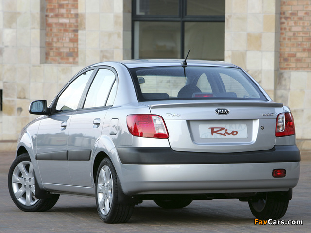 Kia Rio Sedan ZA-spec (JB) 2005–11 images (640 x 480)