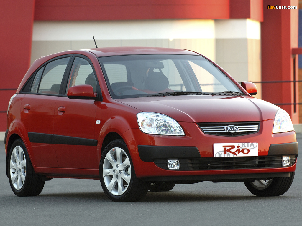 Kia Rio Hatchback ZA-spec (JB) 2005–08 pictures (1024 x 768)
