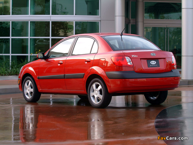 Kia Rio Sedan US-spec (JB) 2005–09 pictures (640 x 480)