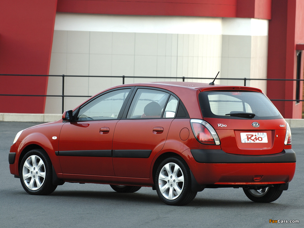 Kia Rio Hatchback ZA-spec (JB) 2005–08 pictures (1024 x 768)