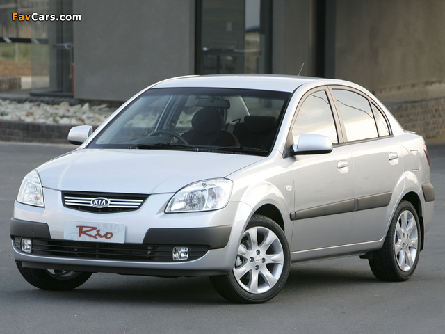 Kia Rio Sedan ZA-spec (JB) 2005–11 wallpapers (640 x 480)