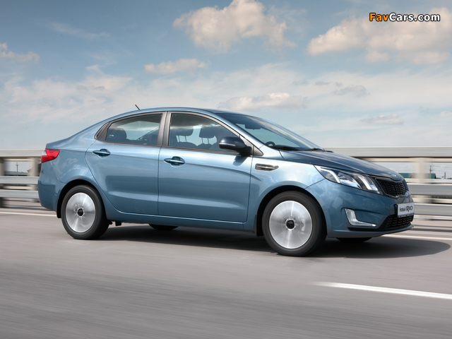 Kia Rio Sedan CIS-spec (QB) 2011 images (640 x 480)