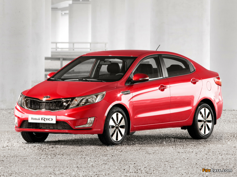 Kia Rio Sedan CIS-spec (QB) 2011 images (800 x 600)