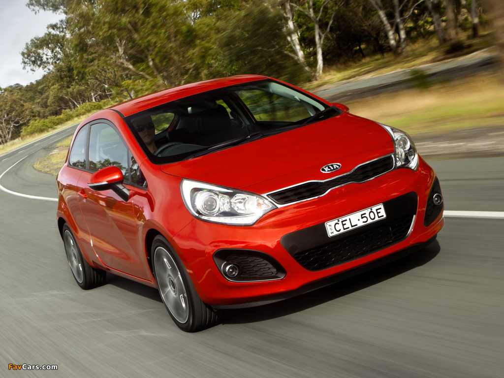 Kia Rio 3-door AU-spec (UB) 2011 photos (1024 x 768)