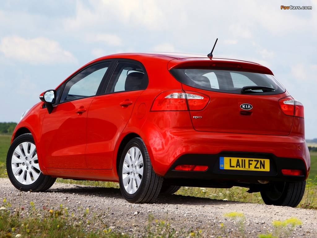 Kia Rio 5-door UK-spec (UB) 2011 pictures (1024 x 768)