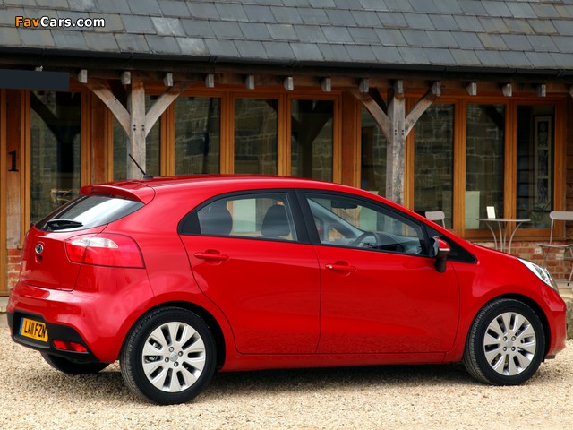 Kia Rio 5-door UK-spec (UB) 2011 wallpapers (640 x 480)