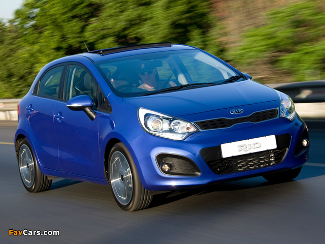 Kia Rio 5-door ZA-spec (UB) 2011 wallpapers (640 x 480)