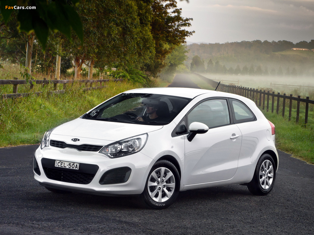 Kia Rio 3-door AU-spec (UB) 2011 wallpapers (1024 x 768)