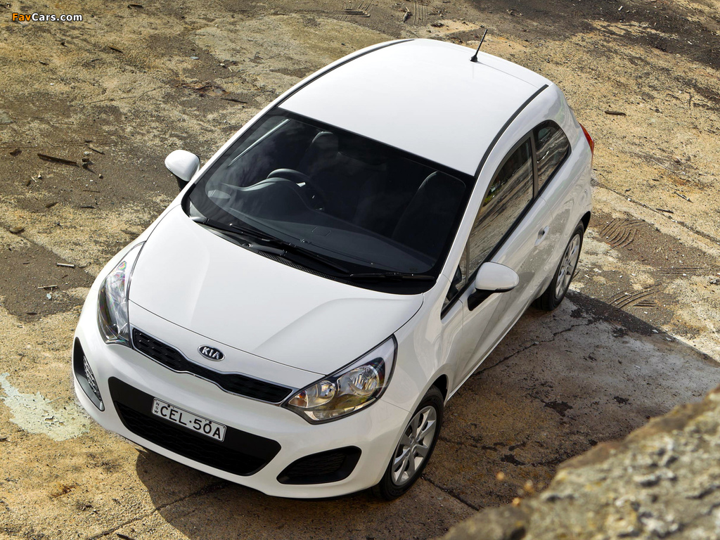 Kia Rio 3-door AU-spec (UB) 2011 wallpapers (1024 x 768)