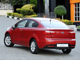 Kia Rio Sedan ZA-spec (UB) 2012 photos