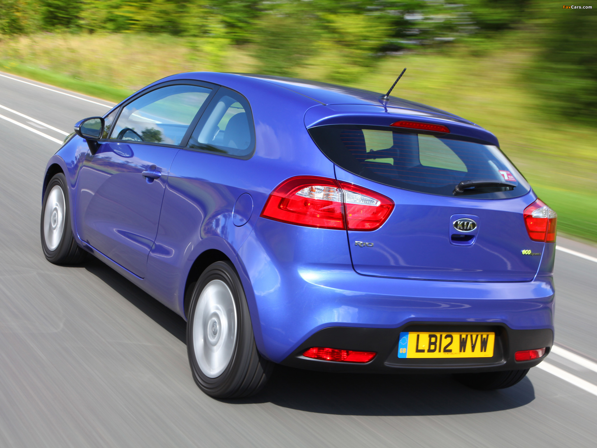 Kia Rio 3-door EcoDynamics UK-spec (UB) 2012 photos (2048 x 1536)